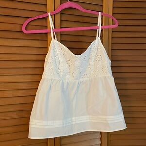 Summer Floral White Top